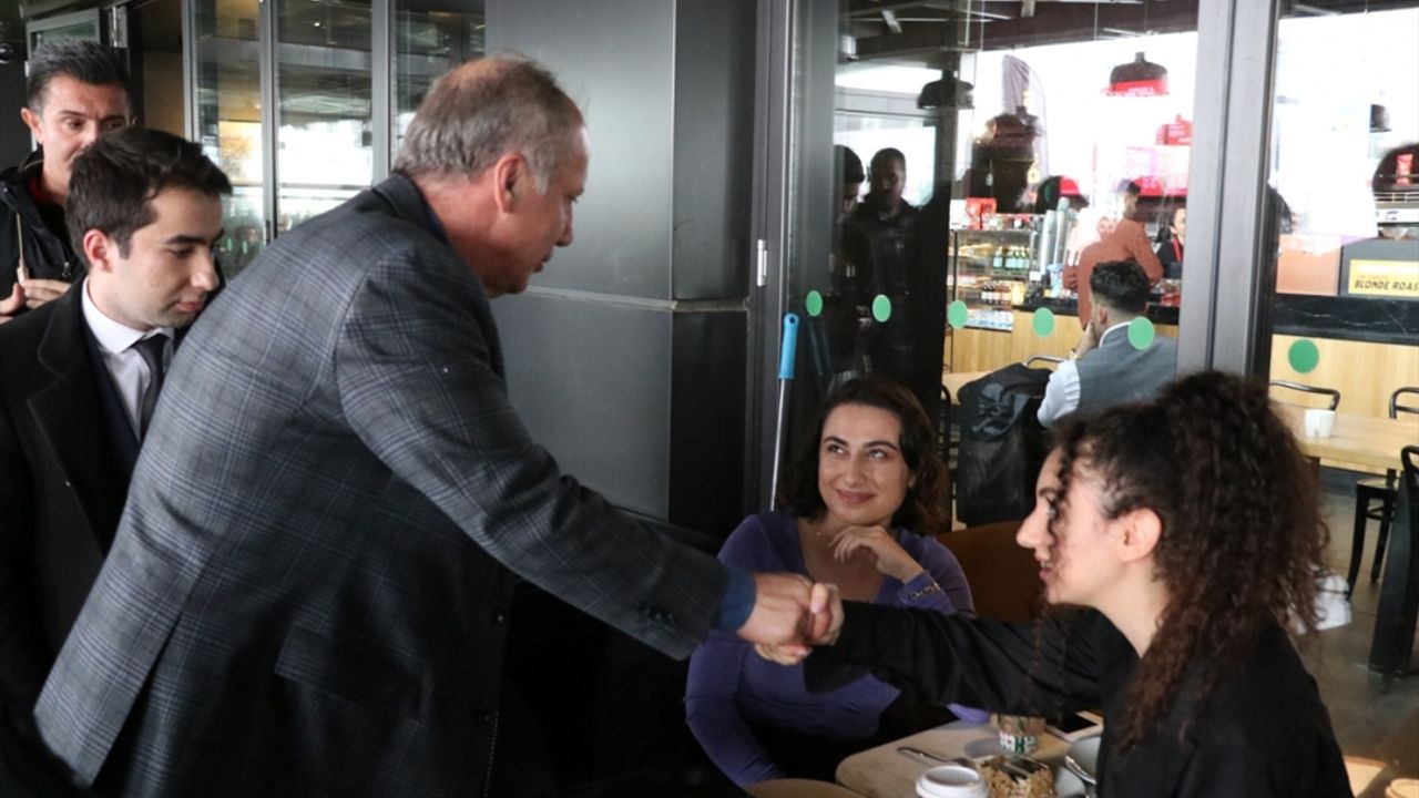 Memleket Partisi Genel Başkanı İnce, Kayseri'de esnaf ziyaretinde bulundu